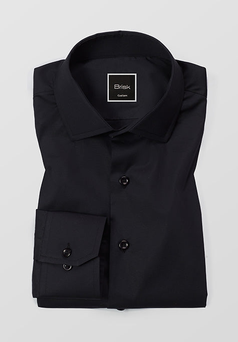 BLACK STRETCH SHIRT