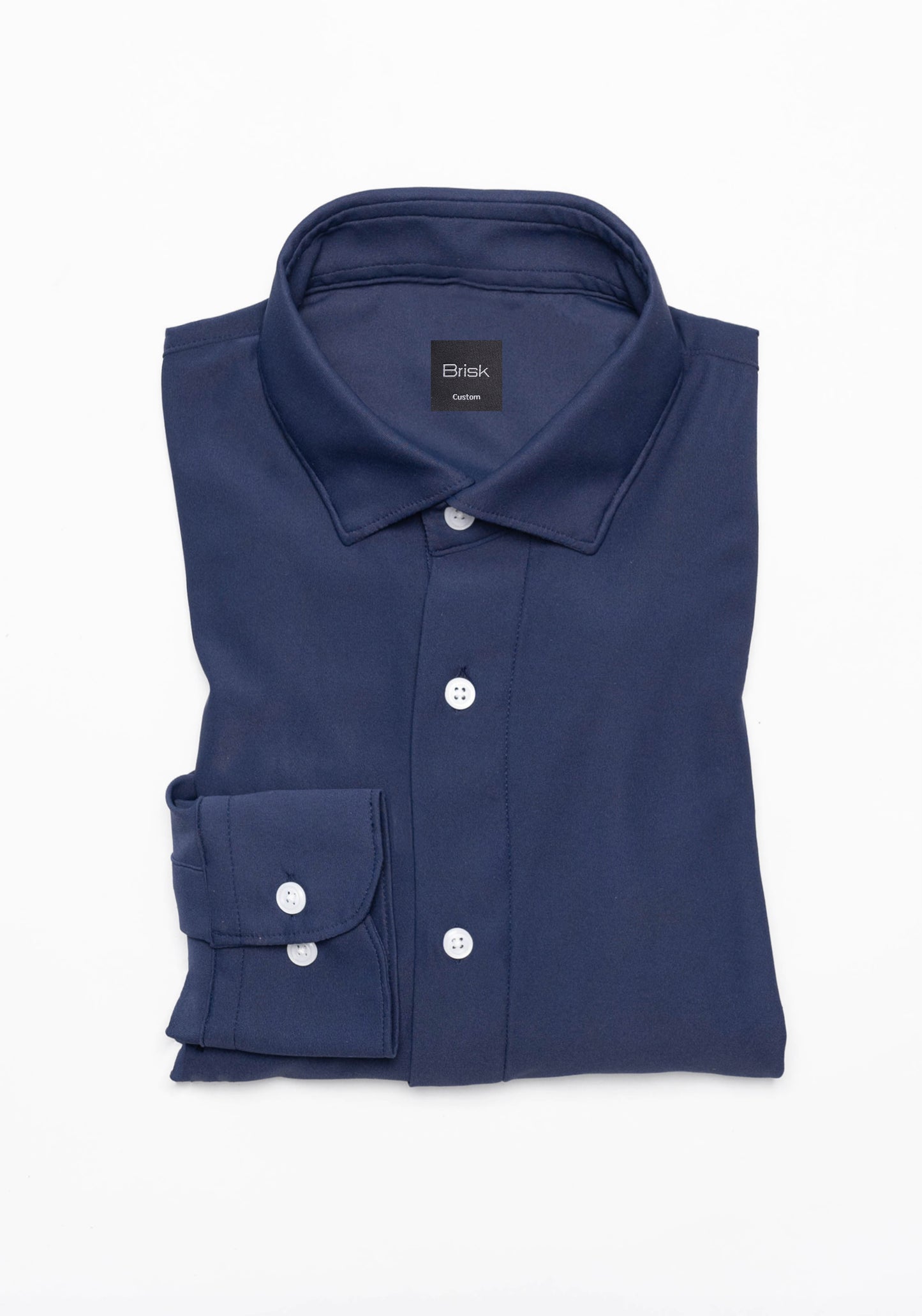 Navy Blue Tech Performance Jersey Shirt - 4 Way Stretch