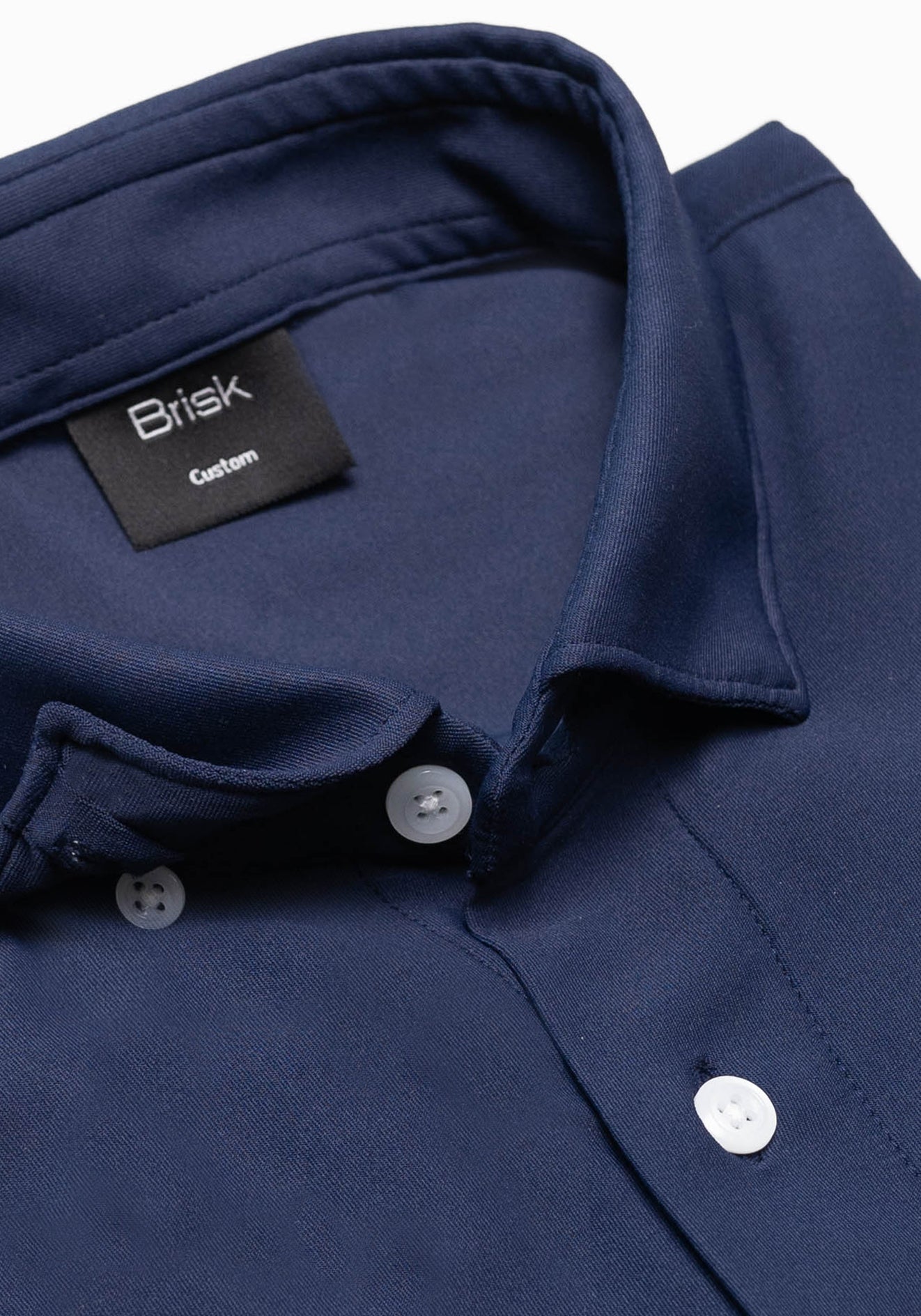 Navy Blue Tech Performance Jersey Shirt - 4 Way Stretch