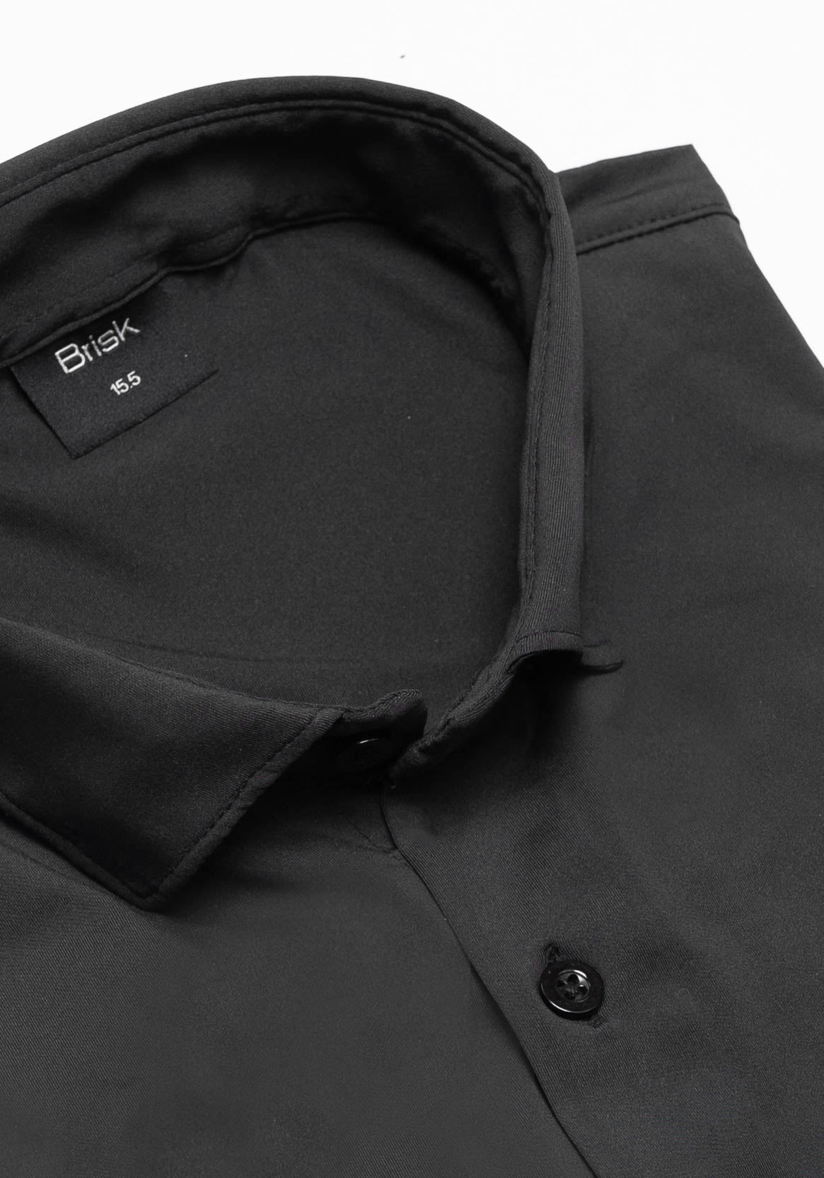 Jet Black Tech Performance Jersey Shirt - 4 Way Stretch