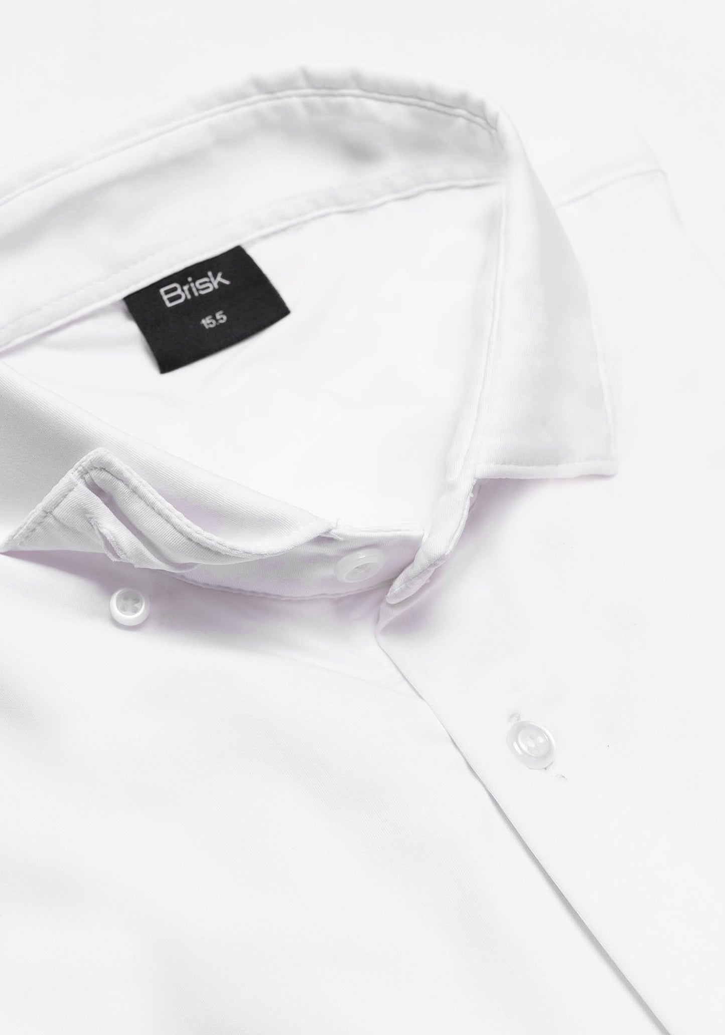 White Tech Performance Jersey Shirt - 4 Way Stretch
