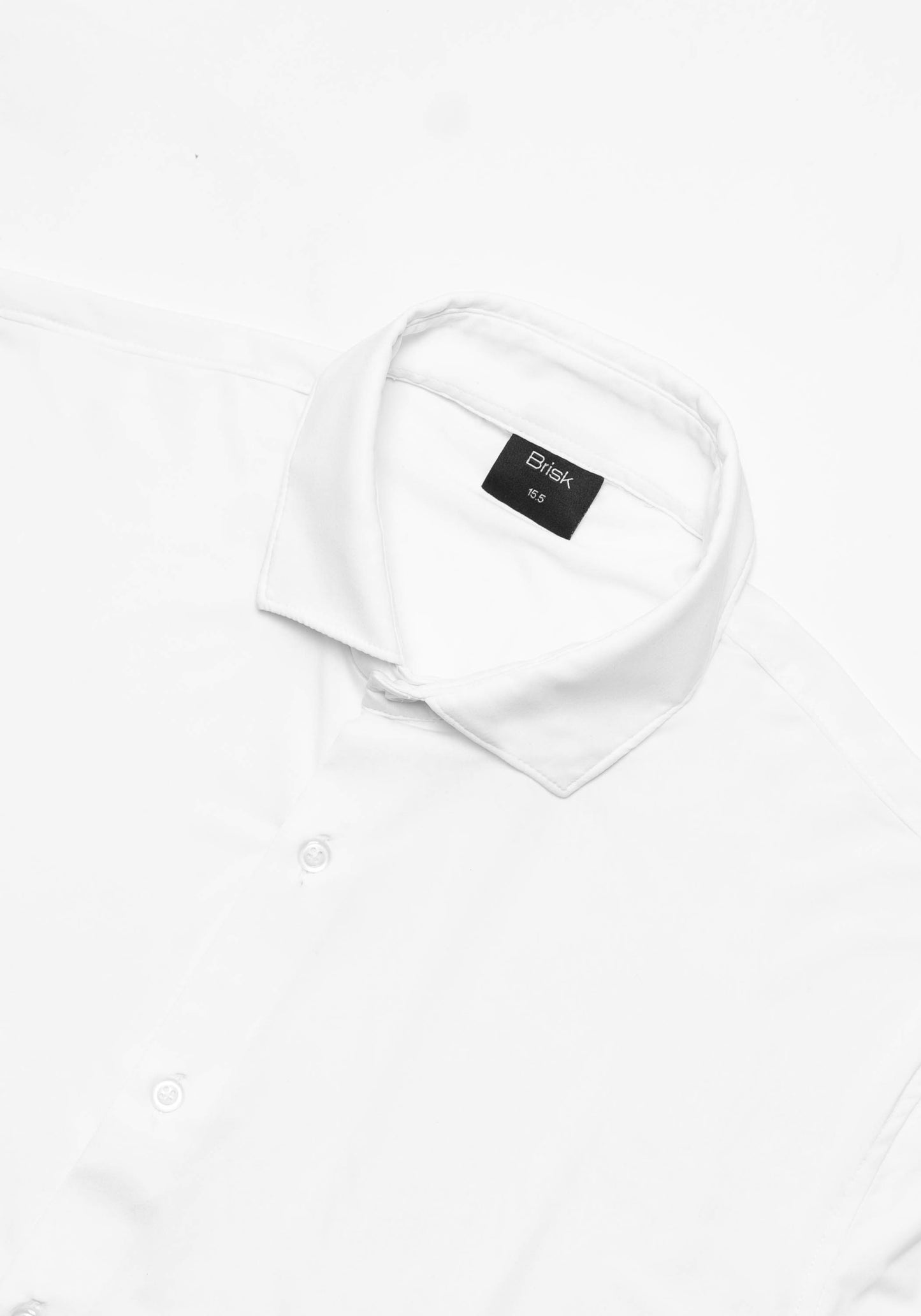 White Tech Performance Jersey Shirt - 4 Way Stretch