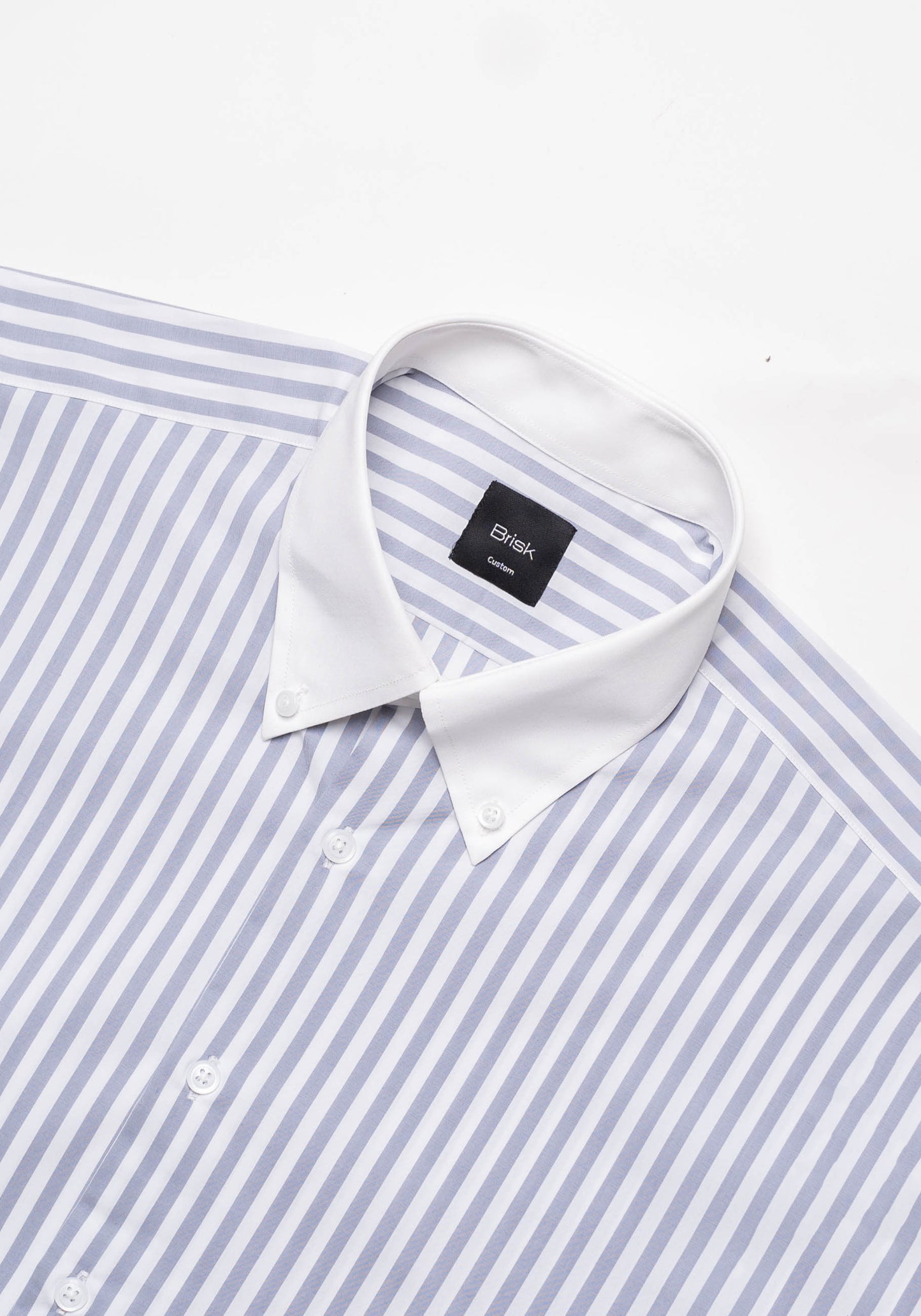 Grey Performance Stretch Stripes Shirt