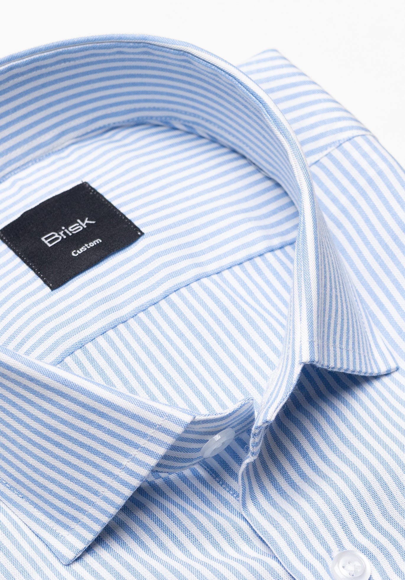 Sky Blue Narrow Stripes Light-weight Shirt - Half Sleeves