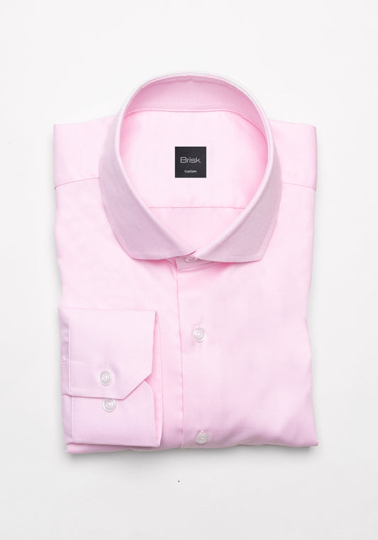 Soft Pink Structured Stretch Shirt