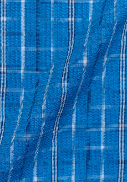 Royal Blue Structured Window pane
