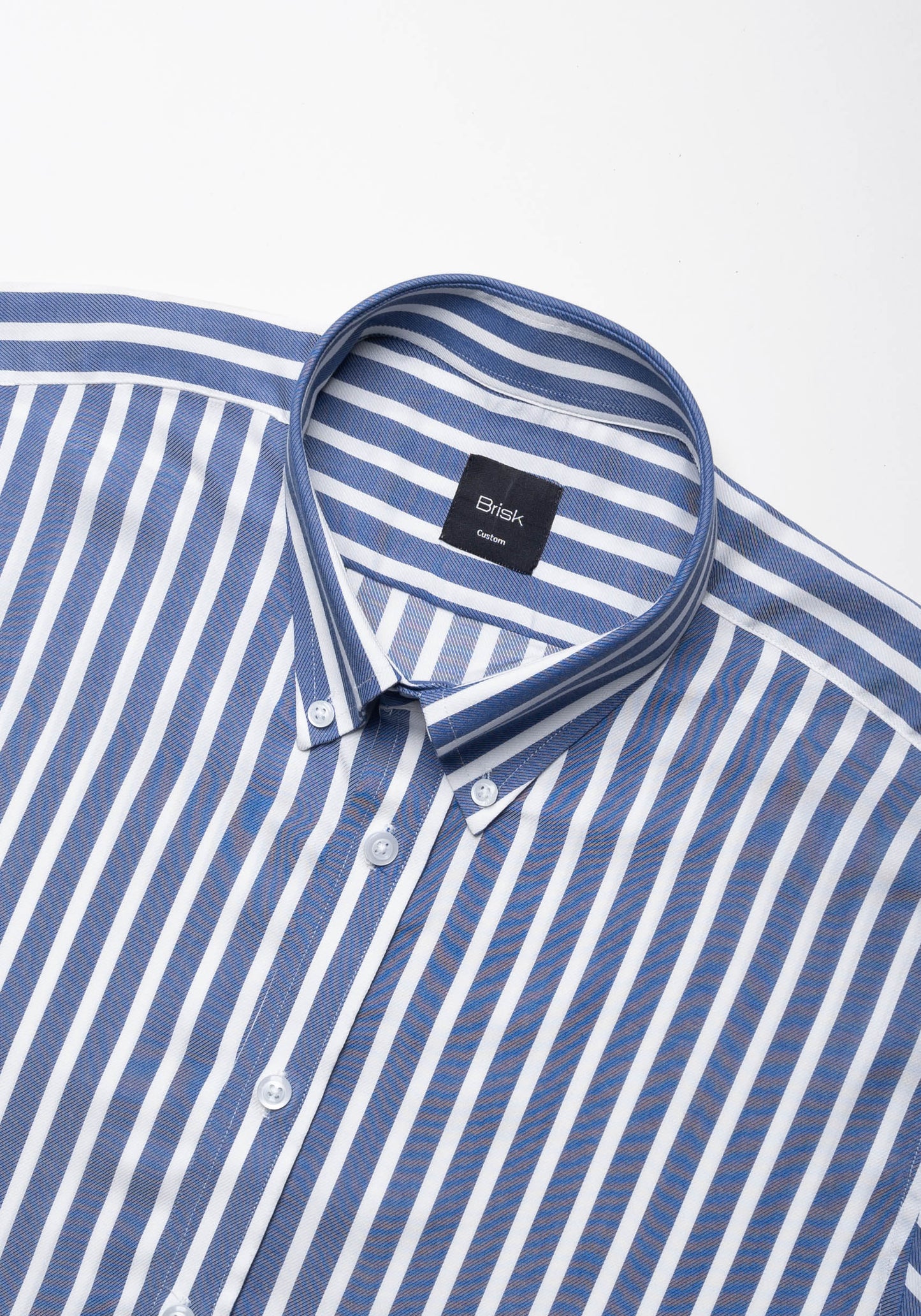 Soft Blue Twill Flowy Shirt