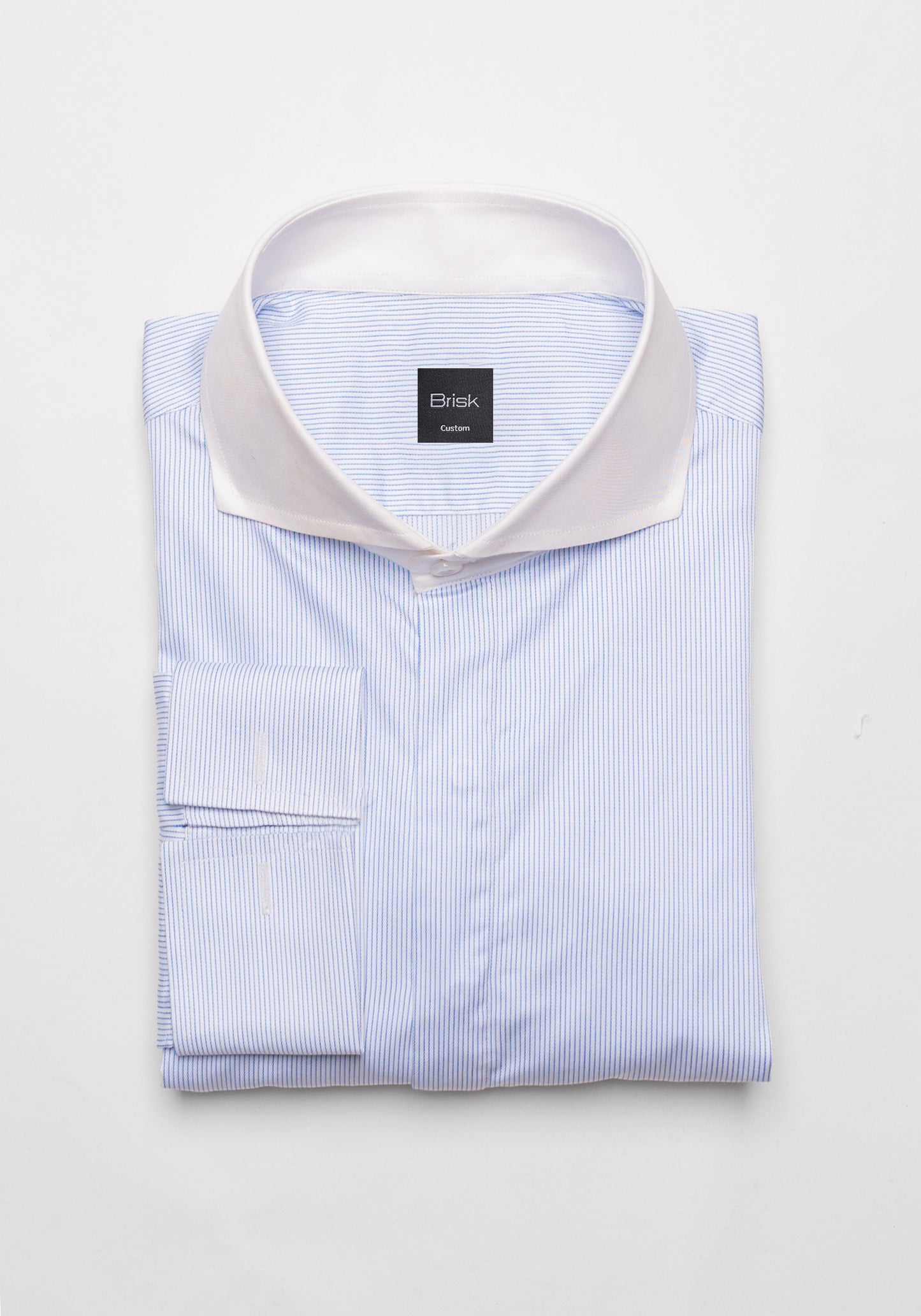 Ice Blue Pinstripes Shirt - Sale