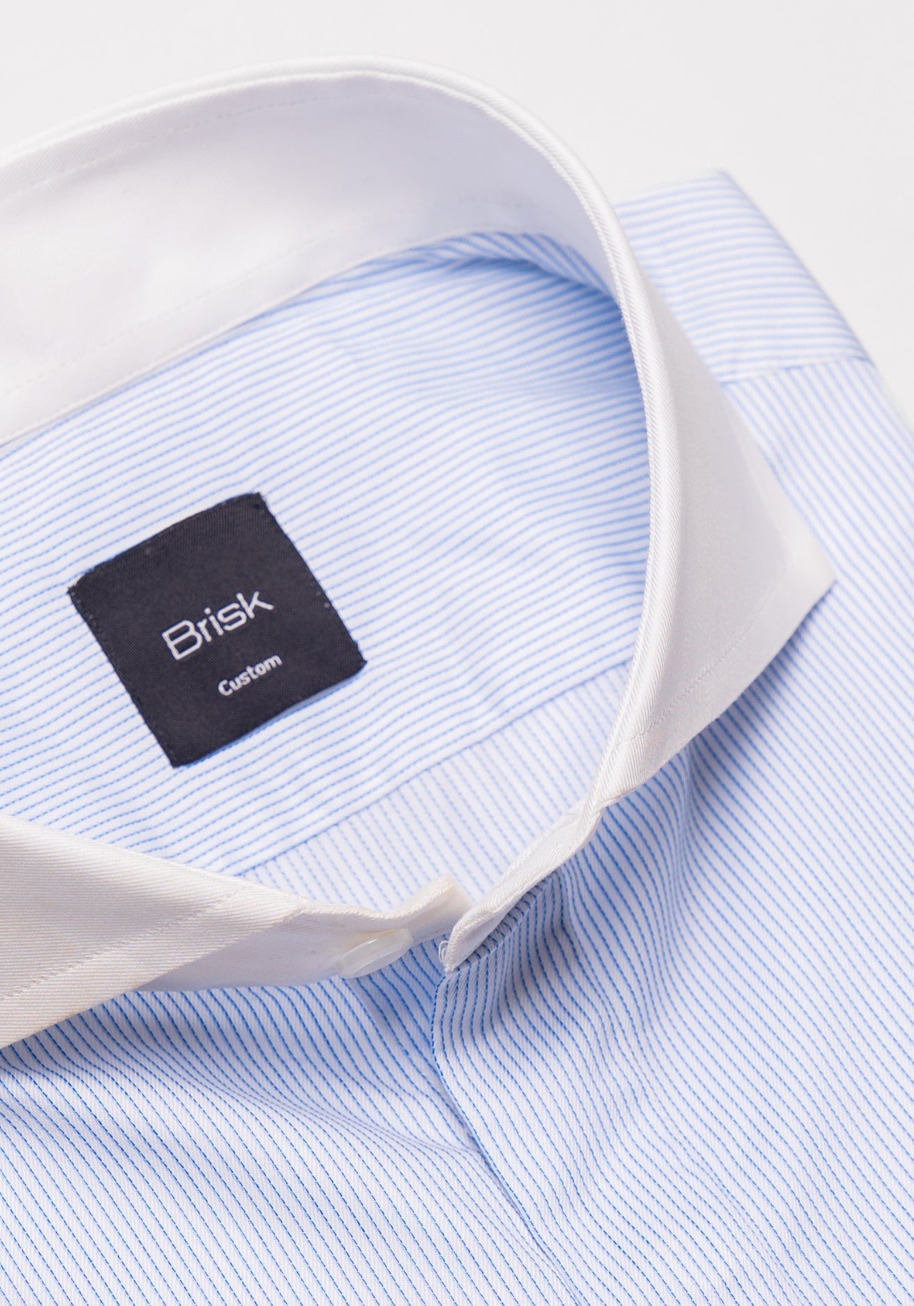 Ice Blue Pinstripes Shirt - Sale