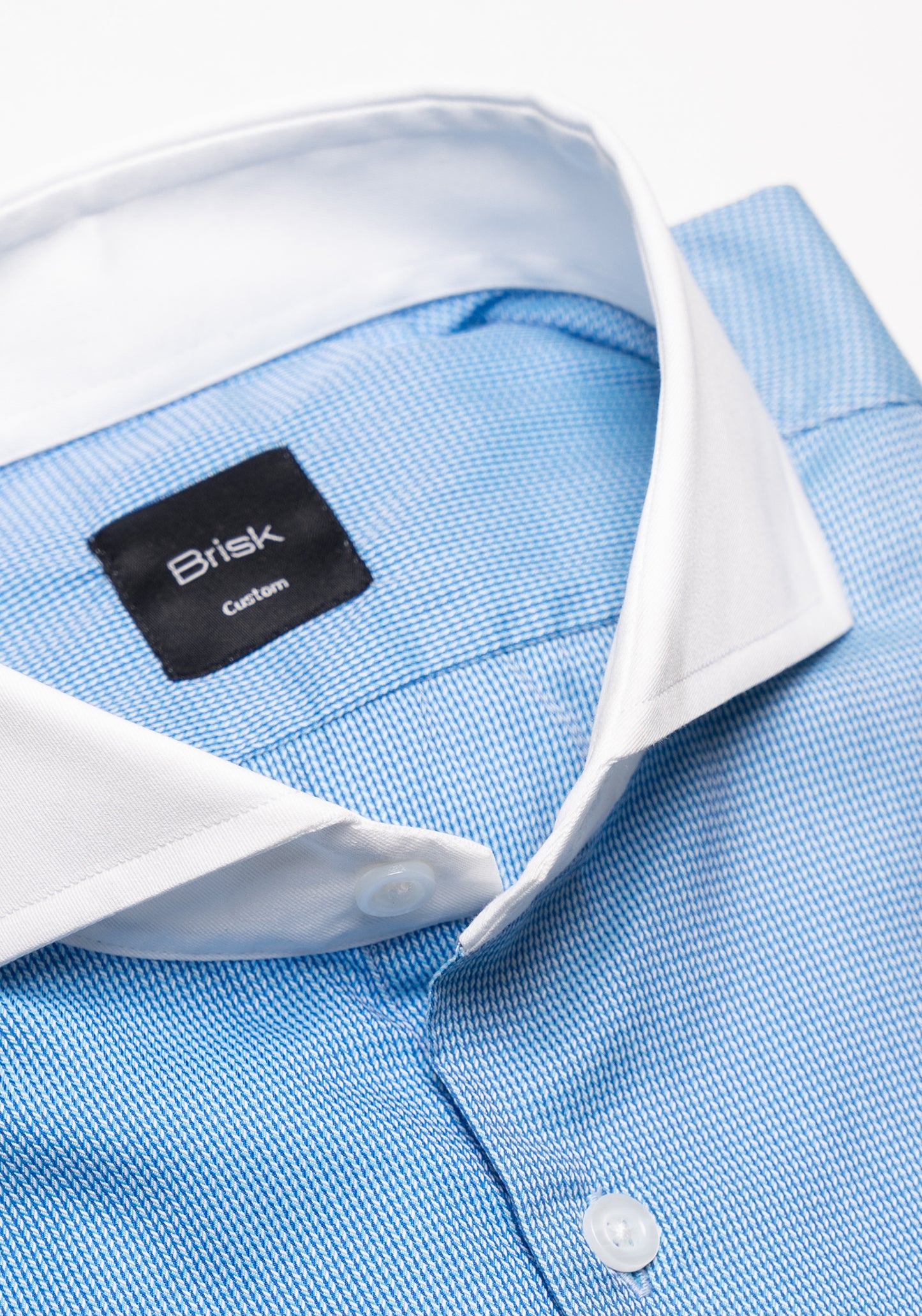 Mineral Blue Mini Herringbone Shirt - Sale