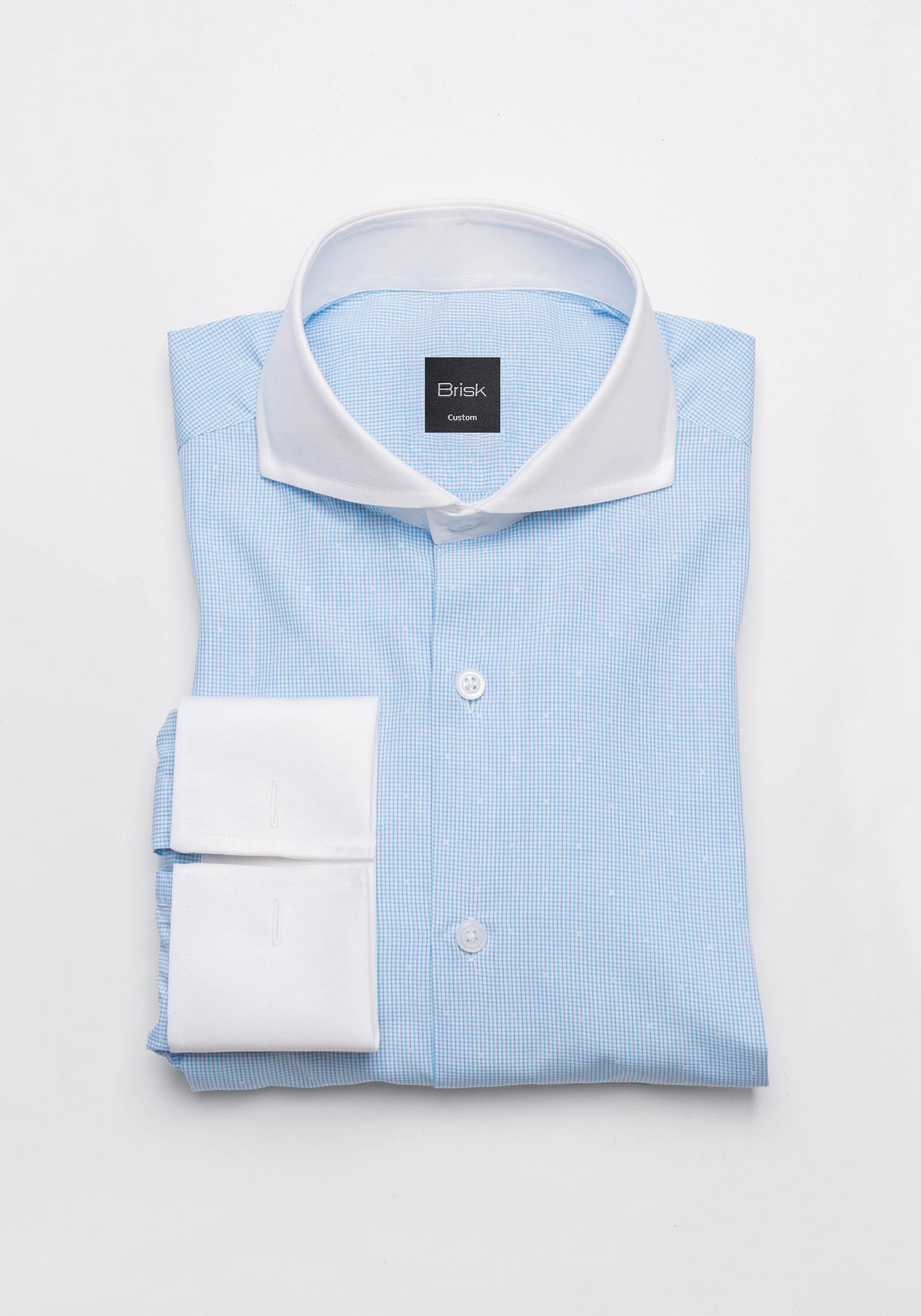 Blue Purple Dobby Grid Shirt