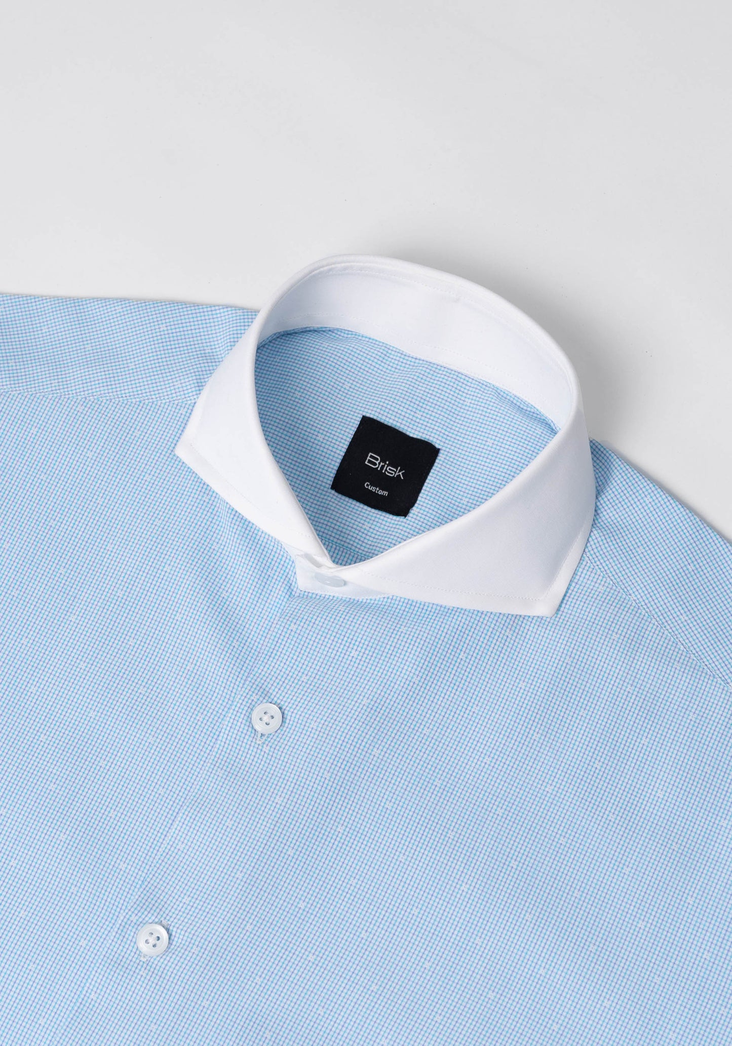 Blue Purple Dobby Grid Shirt