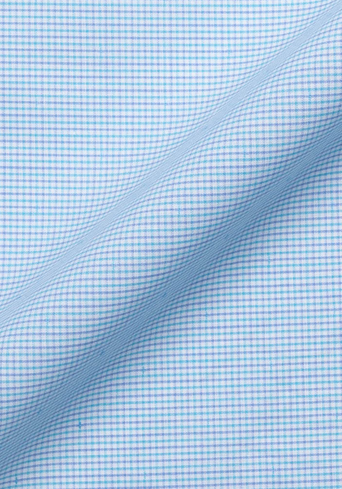 Blue Purple Dobby Grid Shirt
