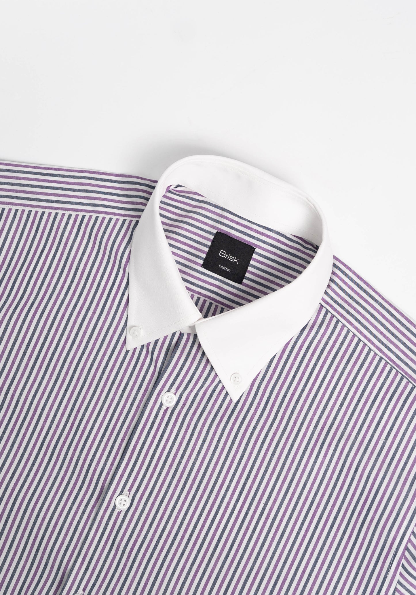 Chambray Plum Blue Stripes Shirt-2