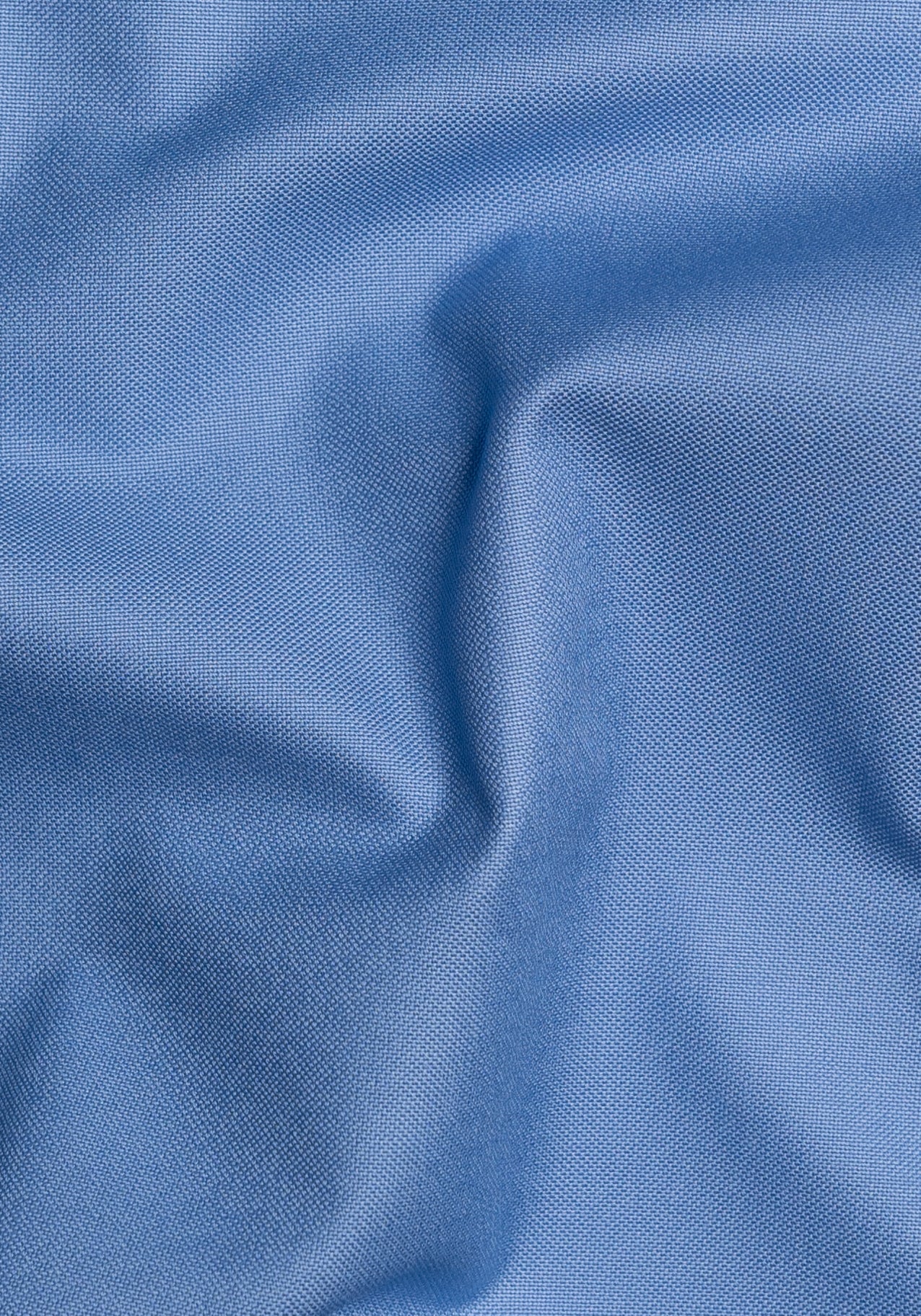 Crisp Mid Blue Oxford Pinpoint - Wrinkle Resistant