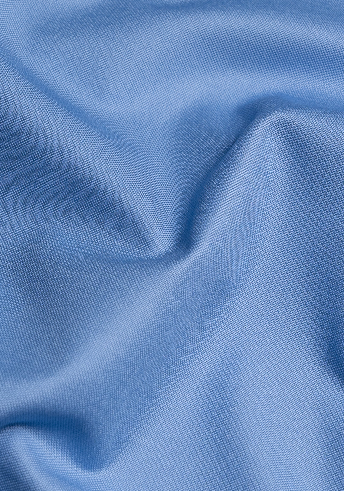 Crisp Mid Blue Oxford Pinpoint - Wrinkle Resistant