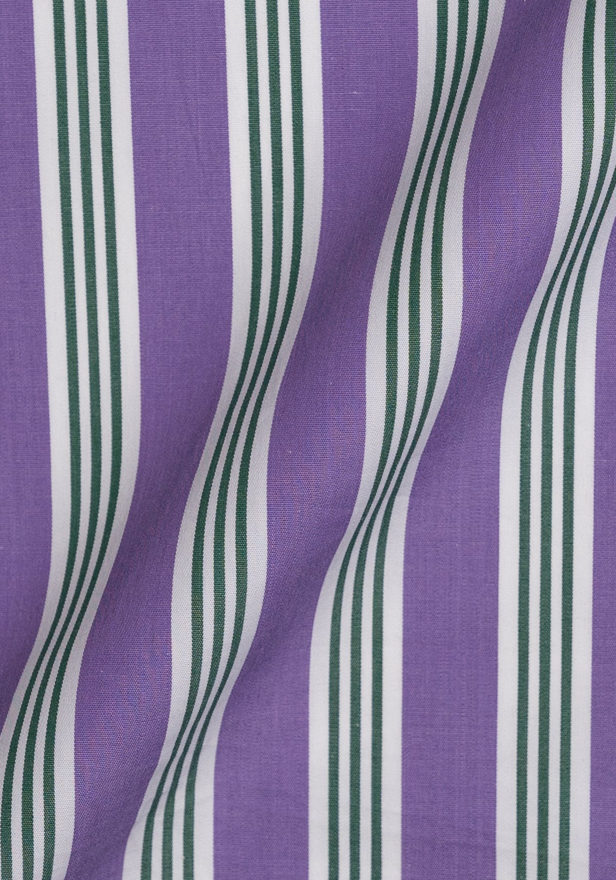 Crisp Purple Green Bold Stripes Shirt - Wrinkle Resistant - Sale