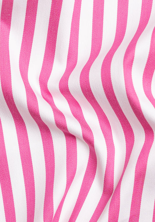 Vibrant Pink Performance Stretch Bengal Stripes