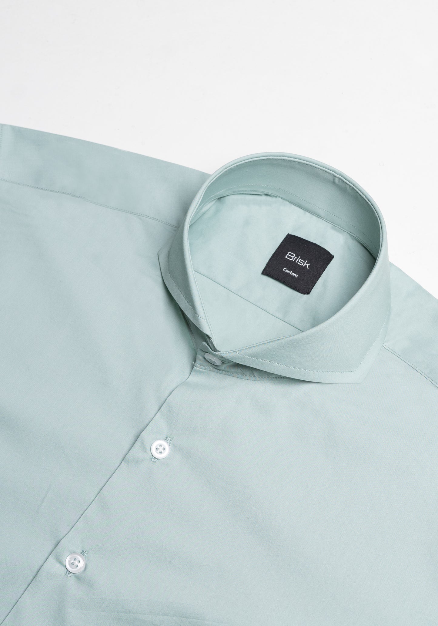 Fine Sea Green Poplin Shirt