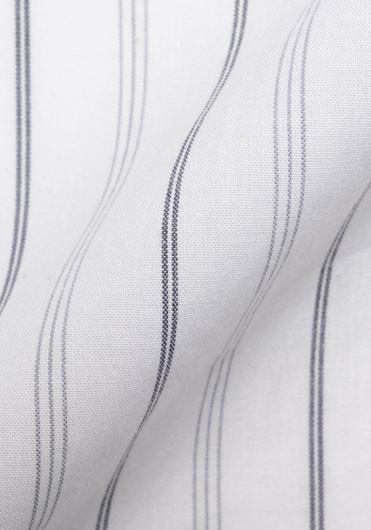 Grey On White Heavy Stretch Stripes-Easy Care Shirt