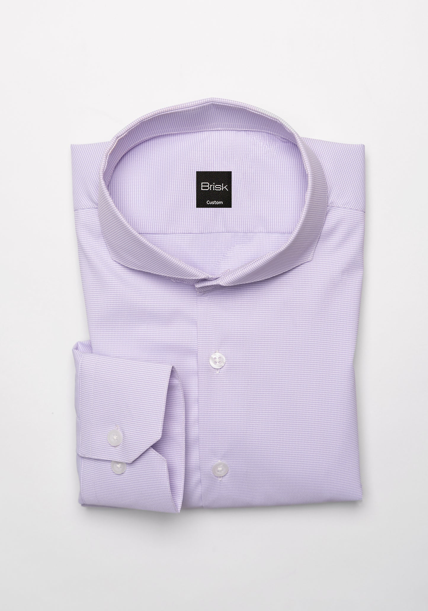 Lilac Micro Houndstooth Performance Ultra Stretch Shirt - Wrinkle Free