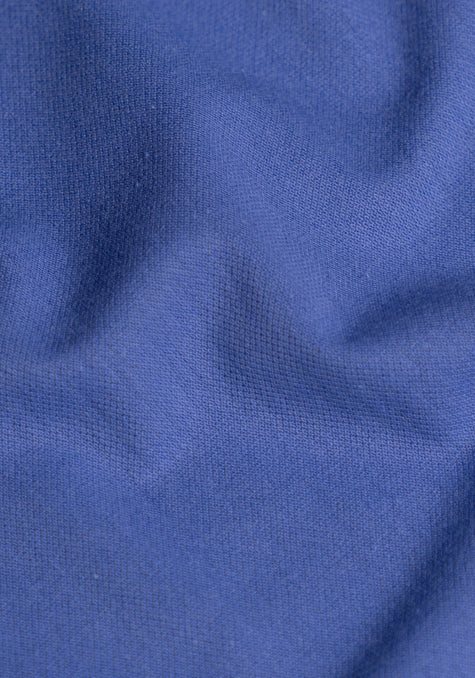 Mid-Blue Feather Soft Piqué