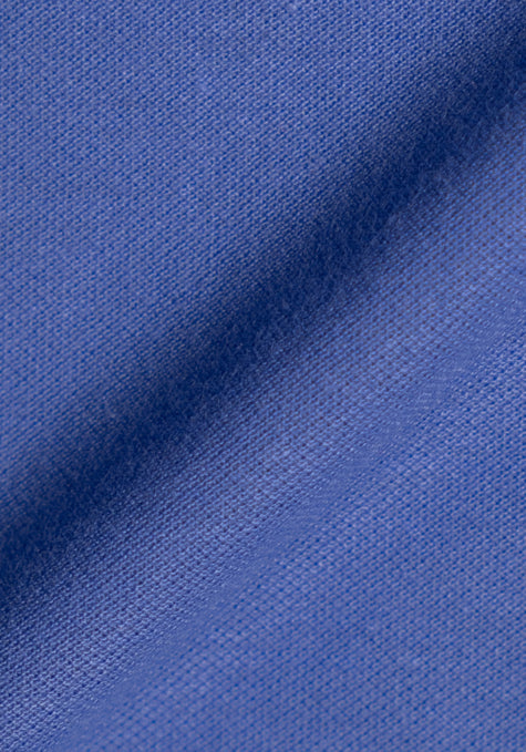 Mid Blue Feather Soft Piqué Half Sleeve Polo Shirt