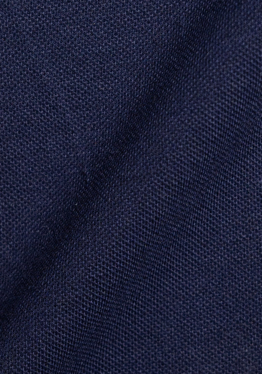 Midnight Blue Feather Soft Piqué