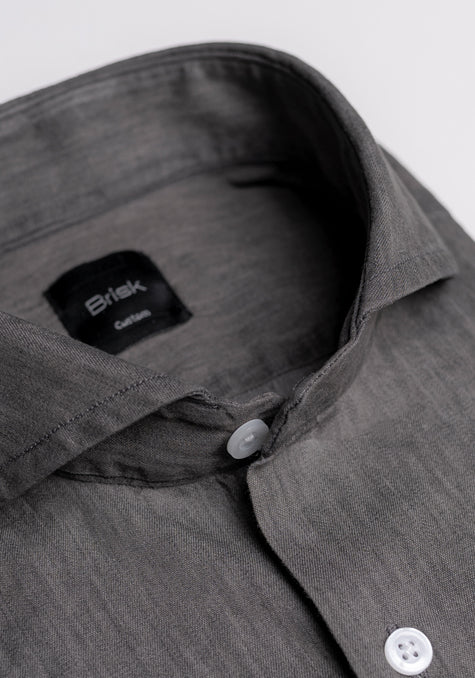 Light Grey Denim Wash Shirt