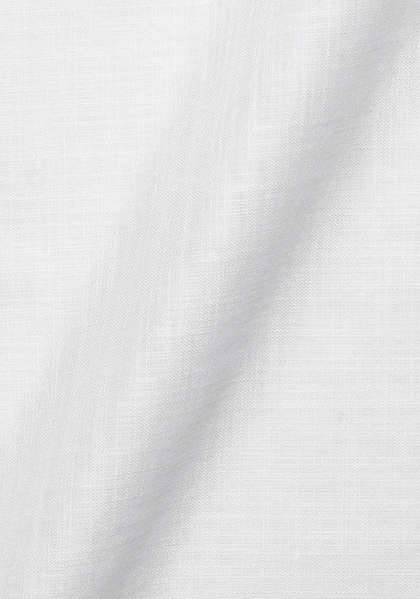 White Sheer Ultra Lightweight Summer Cotton Linen Shirt - Camp Collar - Sale
