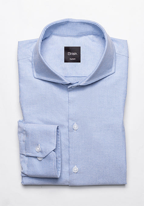 BLUE OXFORD SHIRT - SOFT EXTREME COLLAR - SALE