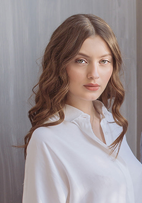 PEARL WHITE SILK SHIRT