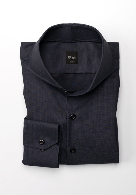 Black Cotton Linen Shirt - Sale