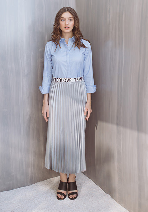 SKY BLUE SEMI SLIM SHIRT - SALE