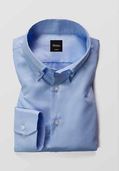 BLUE PINPOINT SHIRT - Sale