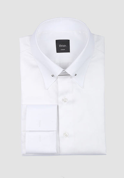 WHITE COLLAR PIN SHIRT - SALE