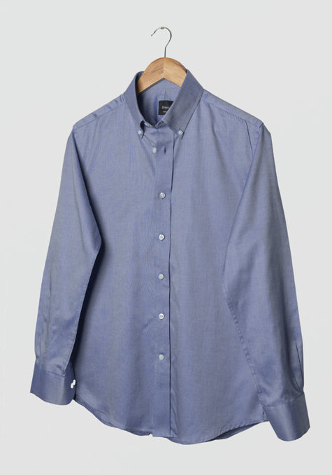 STEEL BLUE PINPOINT OXFORD SHIRT