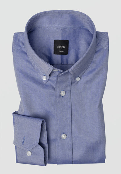 STEEL BLUE PINPOINT OXFORD SHIRT
