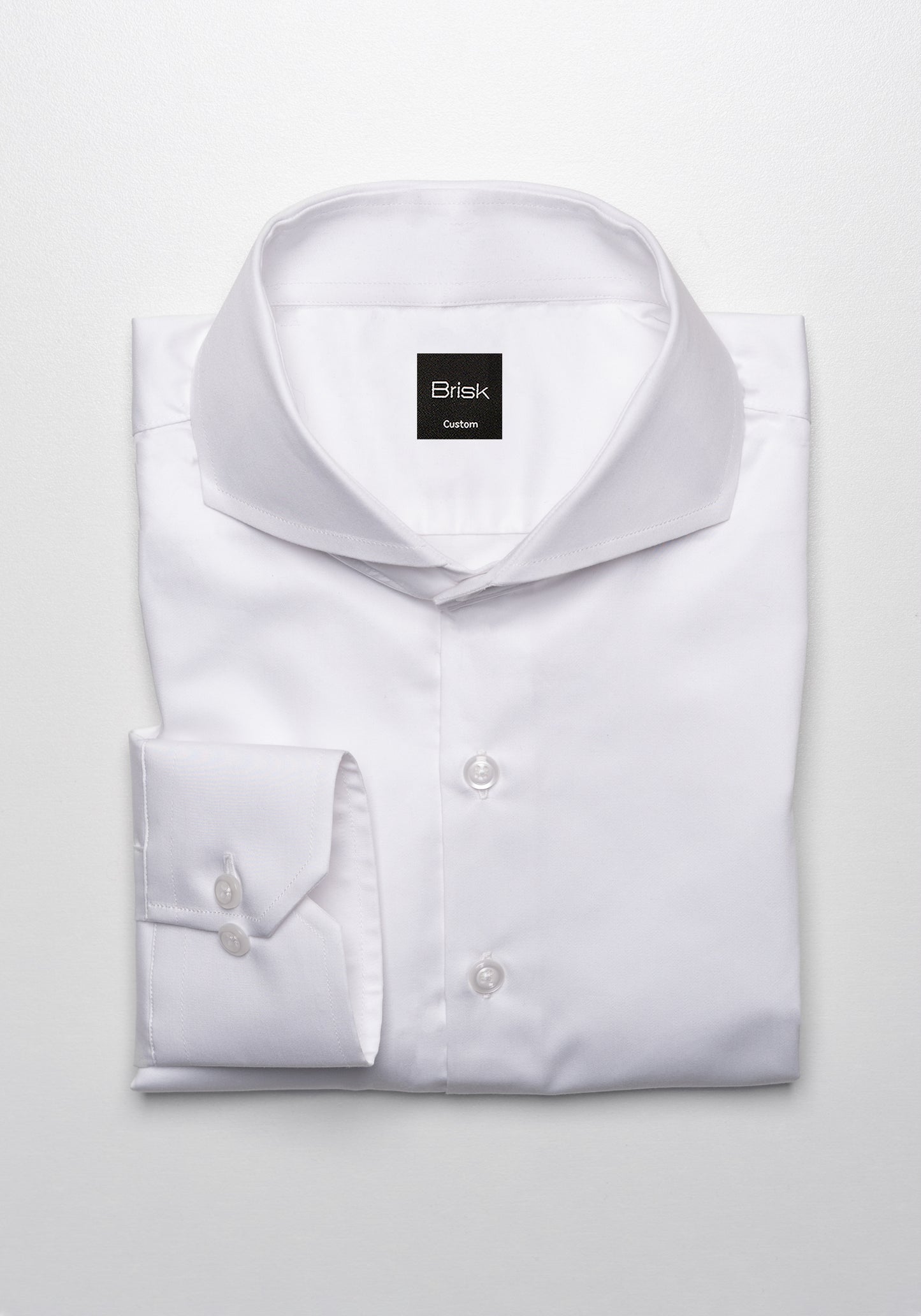 Fine White Extreme Collar Shirt - Sale