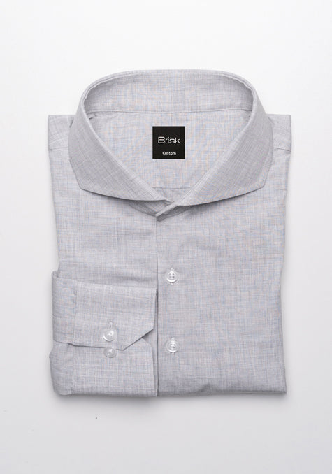 EGYPTIAN LIGHT GREY END ON END SHIRT