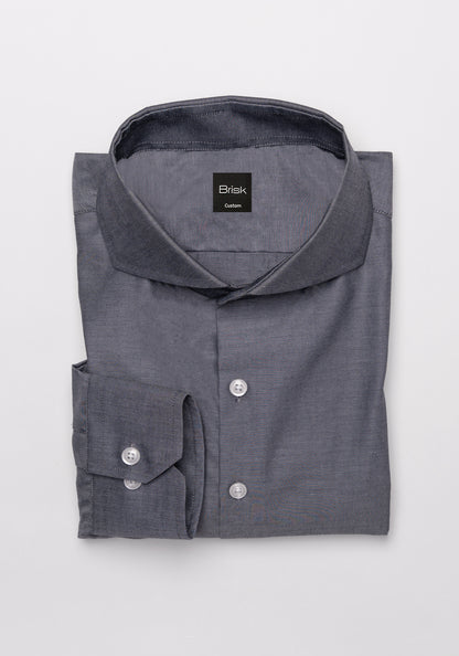 Grey Poplin Shirt