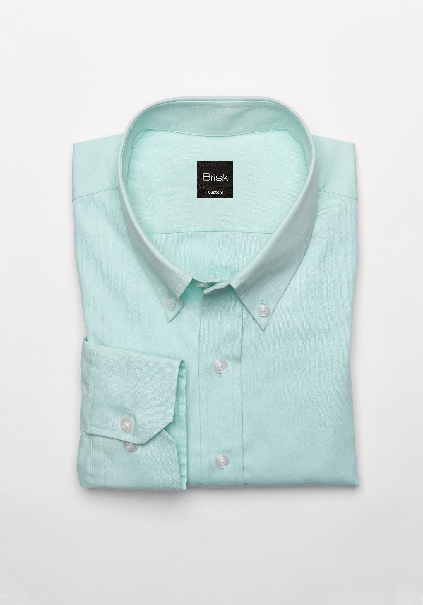 Pastel Seafoam Green Crisp Pinpoint Shirt - SALE