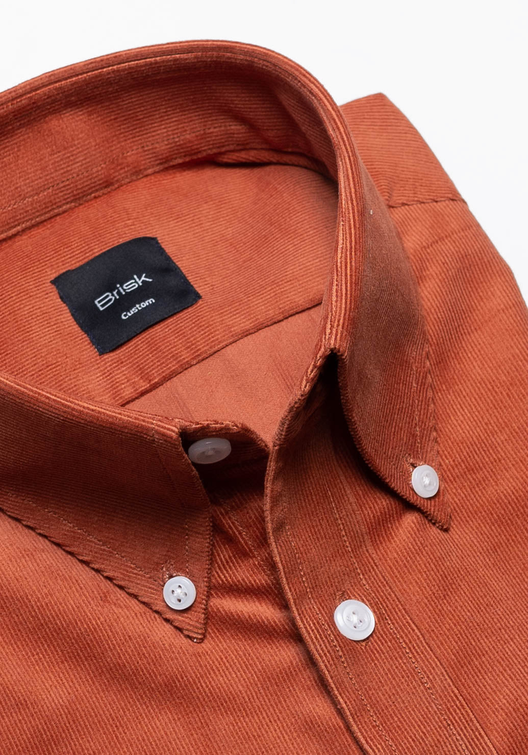 Rust Soft Corduroy Shirt