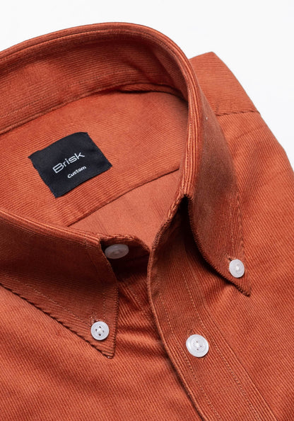 Rust Soft Corduroy Shirt