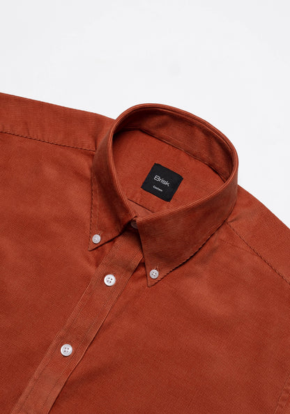 Rust Soft Corduroy Shirt