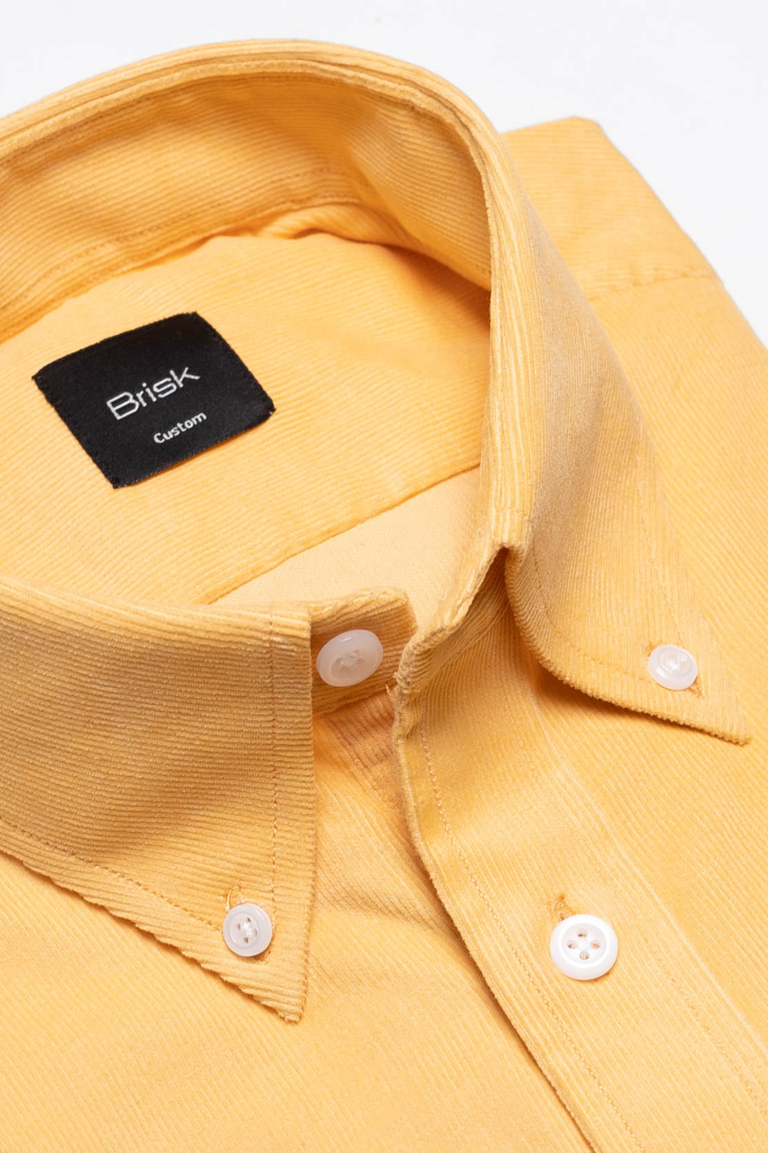 Yellow Soft Corduroy Shirt