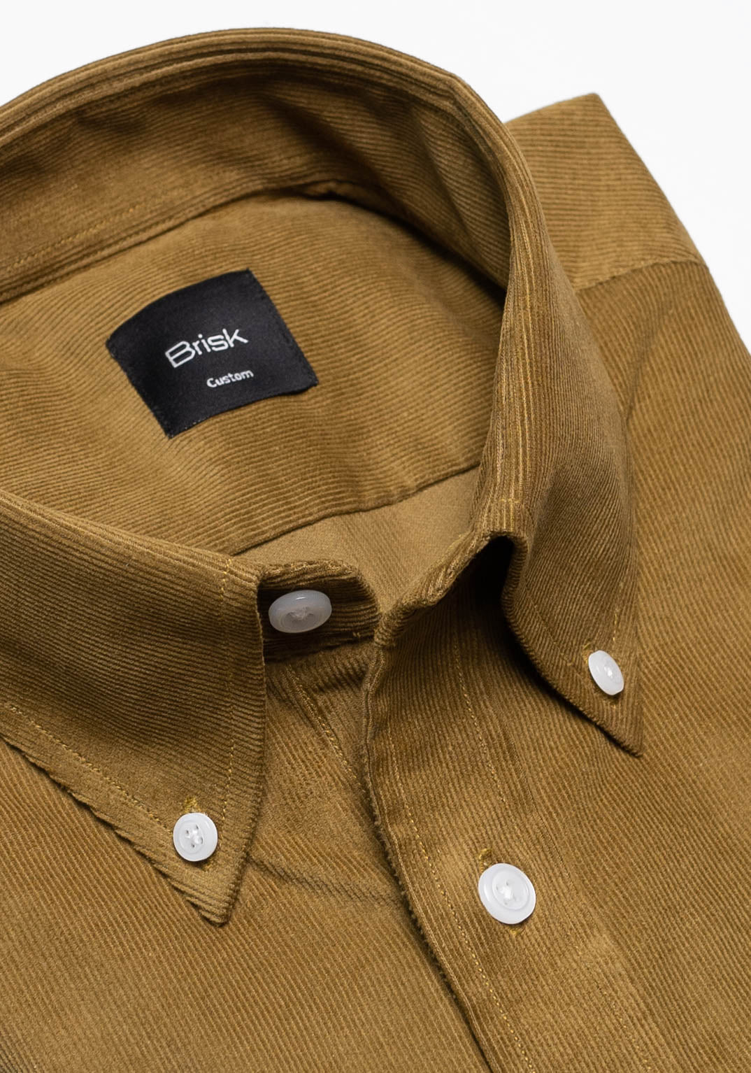 Olive Green Soft Corduroy Shirt