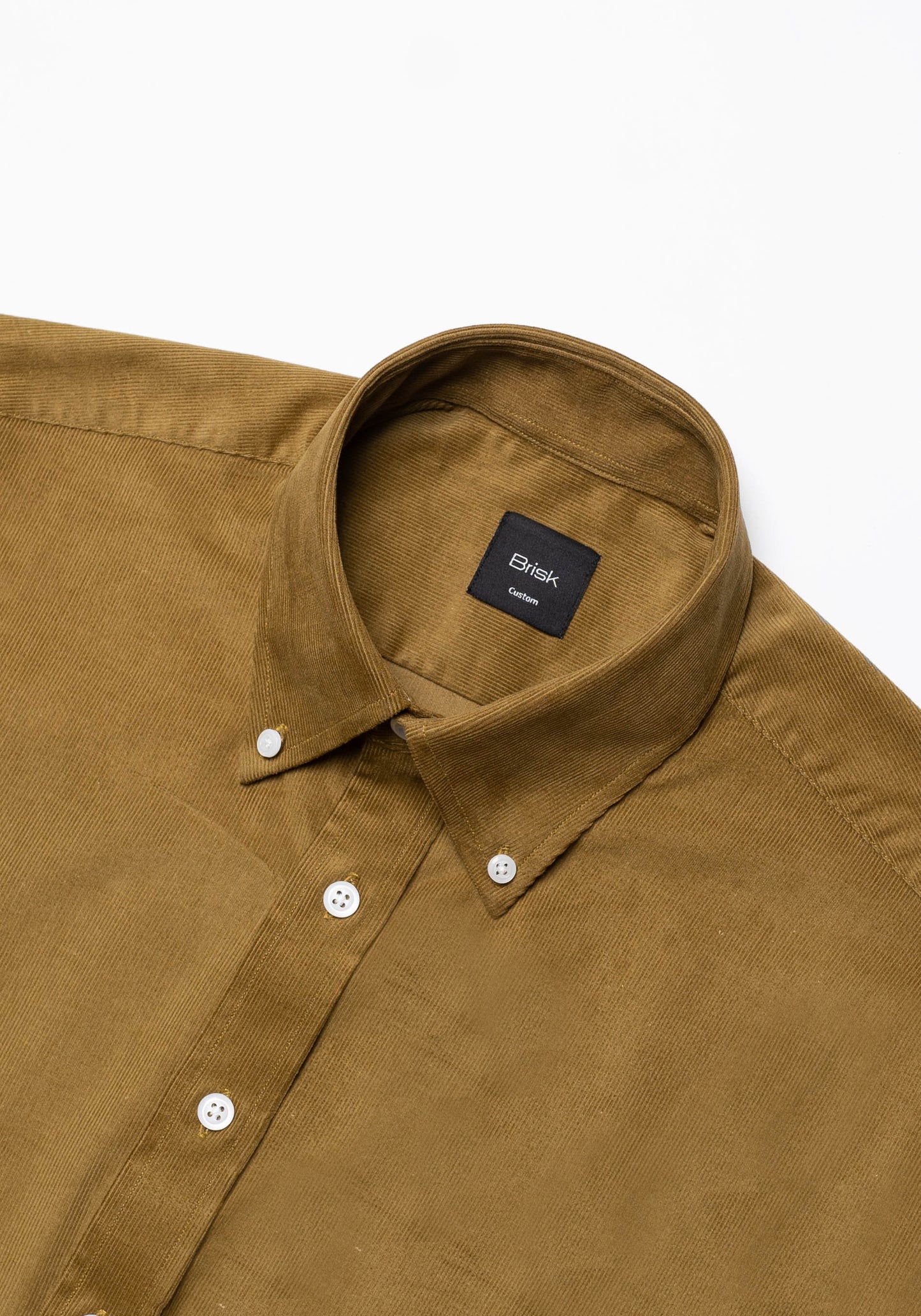 Olive Green Soft Corduroy Shirt