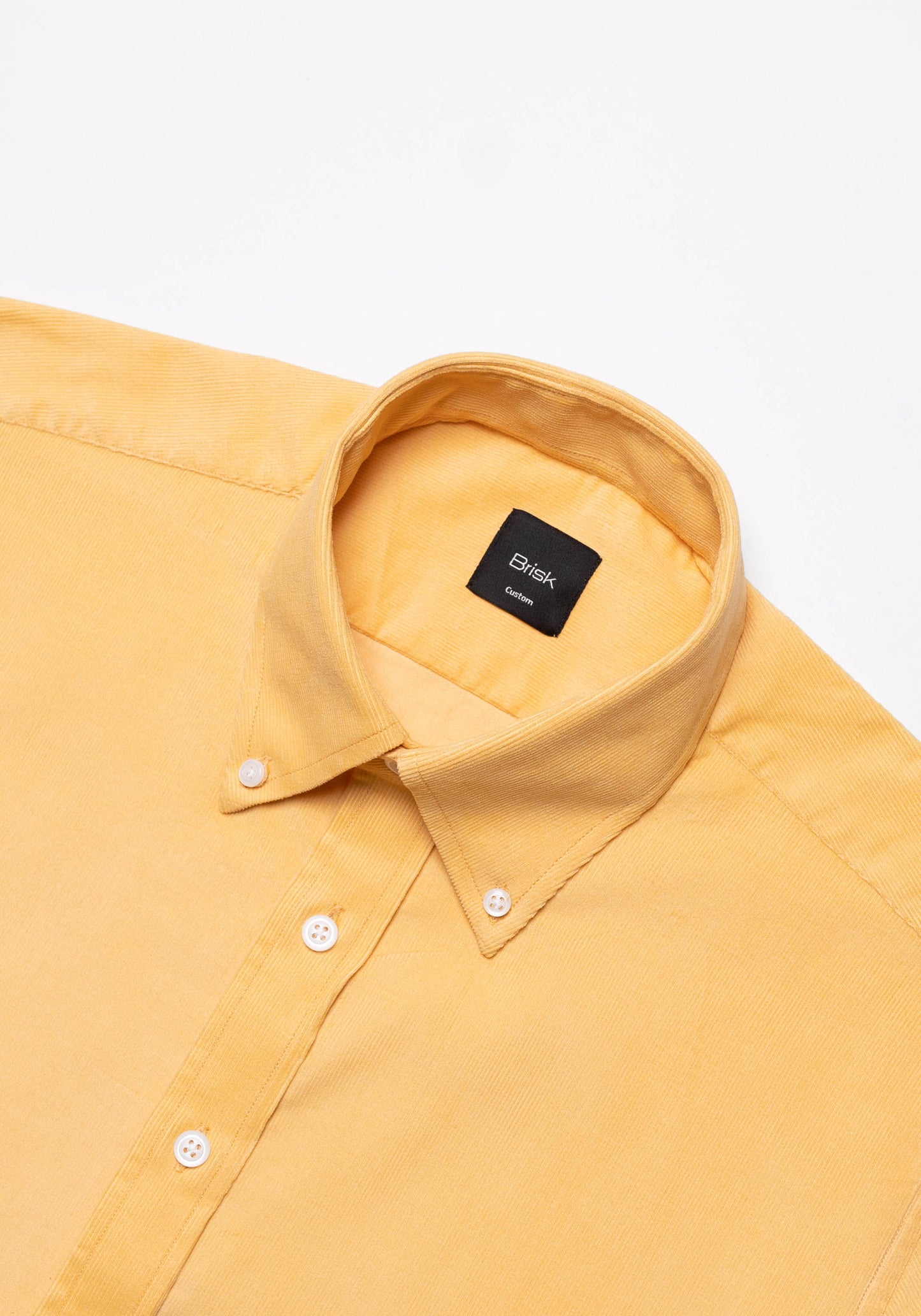 Yellow Soft Corduroy Shirt