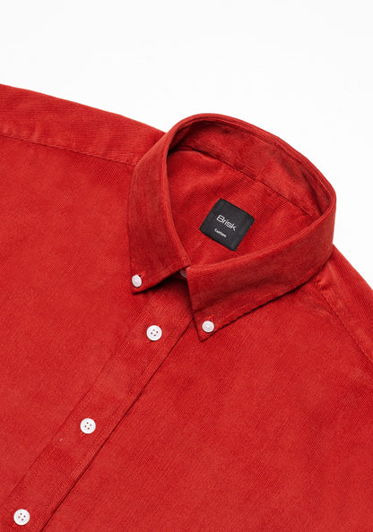 Red Wine Soft Corduroy Shirt